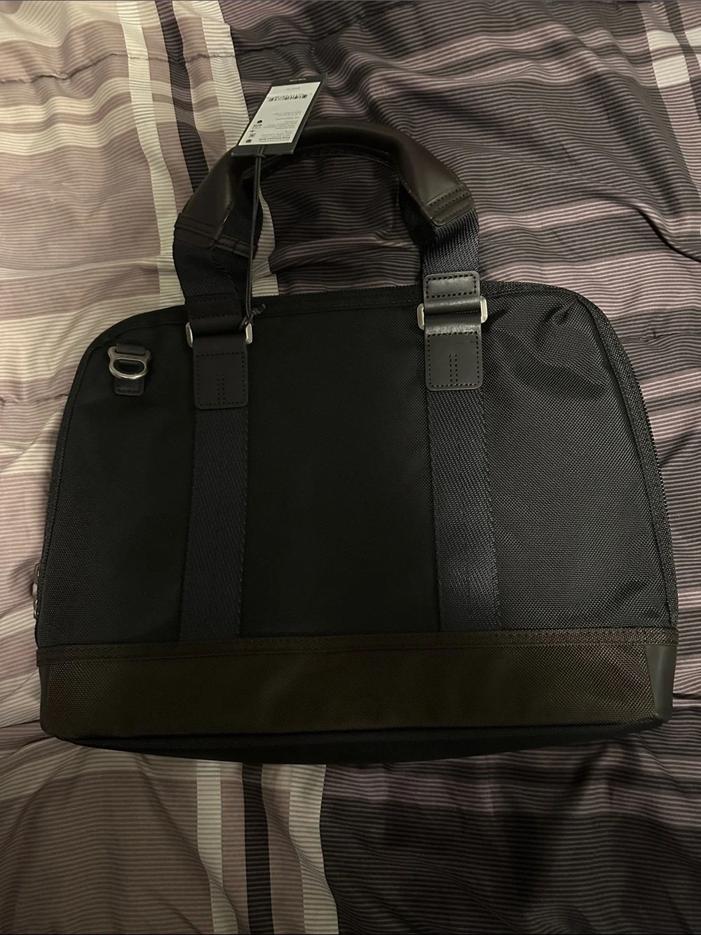Bravo leather black and brown business bag